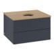 V&B Waschtischunterschrank mit Frontstruktur Antao 60x36x50cm, HL, WBP hon. Oa, md b m Lac-1