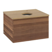 V&B Waschtischunterschrank mit Frontstruktur Antao 60x36x50cm, HL, WBP hon. Oa, w. wal