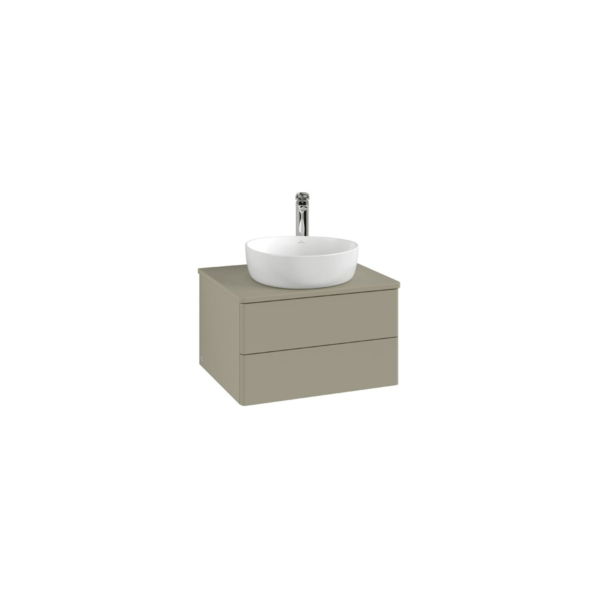 V&B Waschtischunterschrank mit Frontstruktur Antao 60x36x50cm, HL, WBP Lac, glo wh. Lac ; Villeroy & Boch
