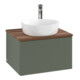 V&B Waschtischunterschrank mit Frontstruktur Antao 60x36x50cm, HL, WBP w wa, lea gre. m Lac-1