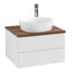V&B Waschtischunterschrank mit Frontstruktur Antao 60x36x50cm, HL, WBP w. wal, glo wh. Lac-3