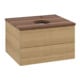 V&B Waschtischunterschrank mit Frontstruktur Antao 60x36x50cm, HL, WBP w. wal, hon. Oa-1