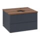 V&B Waschtischunterschrank mit Frontstruktur Antao 60x36x50cm, HL, WBP w. wal, md bl. m Lac-1