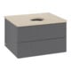 V&B Waschtischunterschrank mit Frontstruktur Antao 60x36x50cm, WBP botti., Anthrac. m Lac-1