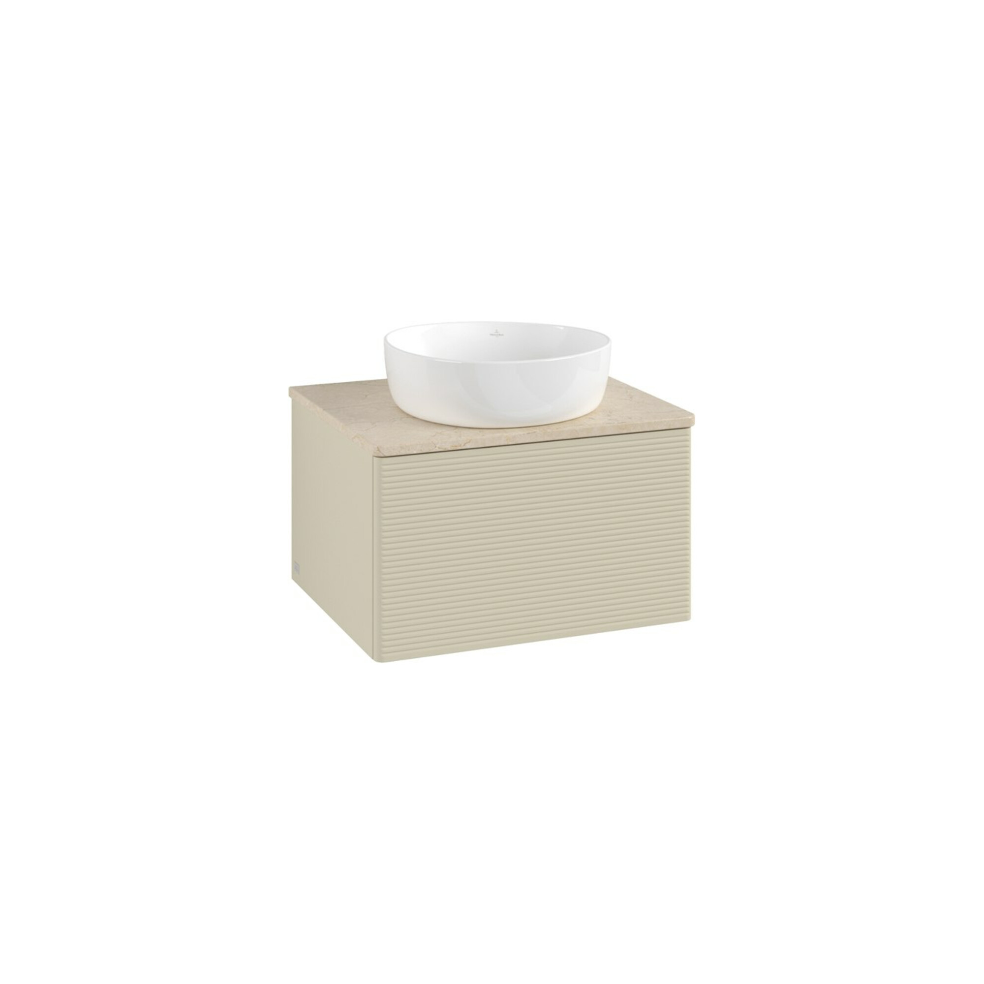 V&B Waschtischunterschrank mit Frontstruktur Antao 60x36x50cm, WBP botti., si Gr m Lac ; Villeroy & Boch