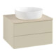 V&B Waschtischunterschrank mit Frontstruktur Antao 60x36x50cm, WBP botti., si Gr m Lac-1