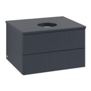 V&B Waschtischunterschrank mit Frontstruktur Antao 60x36x50cm, WBP-farbe Lac, md bl. m Lac-3
