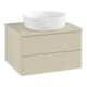 V&B Waschtischunterschrank mit Frontstruktur Antao 60x36x50cm, WBP-farbe Lac, si Gr m Lac-3
