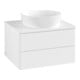 V&B Waschtischunterschrank mit Frontstruktur Antao 60x36x50cm, WBP-farbe Lac, wh. m lacquer-1
