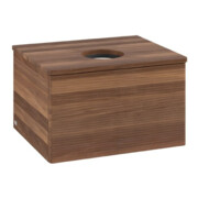 V&B Waschtischunterschrank mit Frontstruktur Antao 60x36x50cm, WBP-farbe w. wal, w. walnut