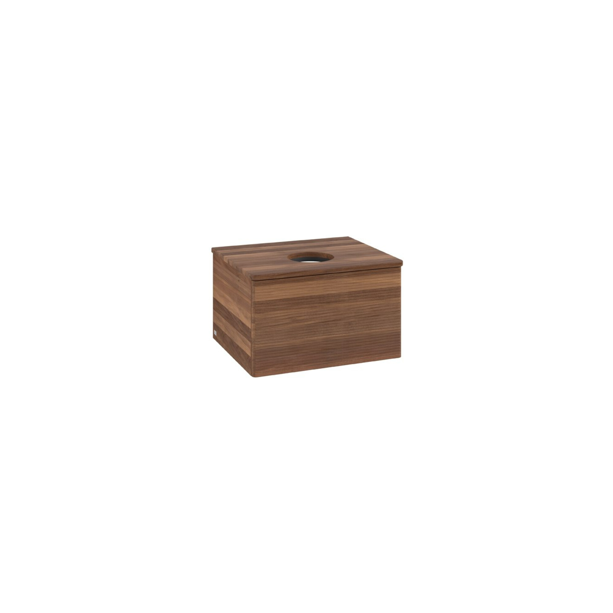 V&B Waschtischunterschrank mit Frontstruktur Antao 60x36x50cm, WBP-farbe w. wal, w. walnut ; Villeroy & Boch