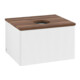 V&B Waschtischunterschrank mit Frontstruktur Antao 60x36x50cm, WBP-farbe w. wal, wh. m Lac-1