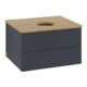 V&B Waschtischunterschrank mit Frontstruktur Antao 60x36x50cm, WBP hon. Oa, md bl. m Lac-4