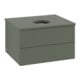 V&B Waschtischunterschrank mit Frontstruktur Antao 60x36x50cm, WBP Lac, lea gre. m Lac-1