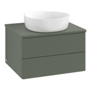 V&B Waschtischunterschrank mit Frontstruktur Antao 60x36x50cm, WBP Lac, lea gre. m Lac-3