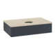 V&B Waschtischunterschrank mit Frontstruktur Antao 80x19x50cm, HL, WBP botti., md bl. m Lac-1