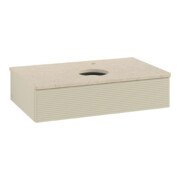 V&B Waschtischunterschrank mit Frontstruktur Antao 80x19x50cm, HL, WBP botti., si Gr m Lac