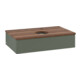 V&B Waschtischunterschrank mit Frontstruktur Antao 80x19x50cm, HL, WBP w wa, lea gre. m Lac-1