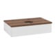 V&B Waschtischunterschrank mit Frontstruktur Antao 80x19x50cm, HL, WBP w. wal, glo wh. Lac-1