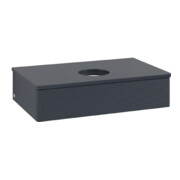 V&B Waschtischunterschrank mit Frontstruktur Antao 80x19x50cm, WBP-farbe Lac, md bl. m Lac