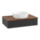 V&B Waschtischunterschrank mit Frontstruktur Antao 80x19x50cm, WBP-farbe w. wal, bla m Lac-3