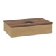V&B Waschtischunterschrank mit Frontstruktur Antao 80x19x50cm, WBP-farbe w. wal, honey oak-1