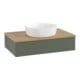 V&B Waschtischunterschrank mit Frontstruktur Antao 80x19x50cm, WBP hon. Oa, lea gre. m Lac-3