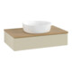 V&B Waschtischunterschrank mit Frontstruktur Antao 80x19x50cm, WBP hon. Oa, si Gr m Lac-1