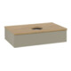 V&B Waschtischunterschrank mit Frontstruktur Antao 80x19x50cm, WBP hon. Oa, st. Gr m Lac-3