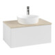V&B Waschtischunterschrank mit Frontstruktur Antao 80x36x50cm, HL, WBP botti., glo wh. Lac-1