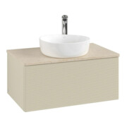 V&B Waschtischunterschrank mit Frontstruktur Antao 80x36x50cm, HL, WBP botti., si Gr m Lac-3