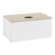 V&B Waschtischunterschrank mit Frontstruktur Antao 80x36x50cm, HL, WBP botti., wh. m Lac-1