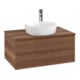 V&B Waschtischunterschrank mit Frontstruktur Antao 80x36x50cm, HL, WBP-farbe w. wal, w. wal-1