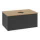 V&B Waschtischunterschrank mit Frontstruktur Antao 80x36x50cm, HL, WBP hon. Oa, bla m Lac-3