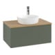 V&B Waschtischunterschrank mit Frontstruktur Antao 80x36x50cm, HL, WBP hon. Oa, le g. m Lac-1