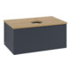 V&B Waschtischunterschrank mit Frontstruktur Antao 80x36x50cm, HL, WBP hon. Oa, md b m Lac-3