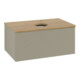 V&B Waschtischunterschrank mit Frontstruktur Antao 80x36x50cm, HL, WBP hon. Oa, st Gr m Lac-1