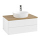 V&B Waschtischunterschrank mit Frontstruktur Antao 80x36x50cm, HL, WBP hon. Oa, wh. m Lac-3