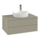 V&B Waschtischunterschrank mit Frontstruktur Antao 80x36x50cm, HL, WBP Lac, Anthrac. m Lac-1