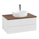 V&B Waschtischunterschrank mit Frontstruktur Antao 80x36x50cm, HL, WBP w. wal, glo wh. Lac-1