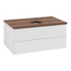 V&B Waschtischunterschrank mit Frontstruktur Antao 80x36x50cm, HL, WBP w. wal, glo wh. Lac-3