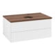 V&B Waschtischunterschrank mit Frontstruktur Antao 80x36x50cm, HL, WBP w. wal, wh. m Lac
