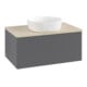 V&B Waschtischunterschrank mit Frontstruktur Antao 80x36x50cm, WBP botti., Anthrac. m Lac-1