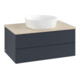 V&B Waschtischunterschrank mit Frontstruktur Antao 80x36x50cm, WBP botti., md bl. m Lac-1