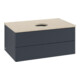 V&B Waschtischunterschrank mit Frontstruktur Antao 80x36x50cm, WBP botti., md bl. m Lac-3