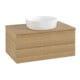 V&B Waschtischunterschrank mit Frontstruktur Antao 80x36x50cm, WBP-farbe hon. Oa, honey oak-3