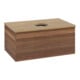 V&B Waschtischunterschrank mit Frontstruktur Antao 80x36x50cm, WBP-farbe hon. Oa, w. walnut-1