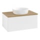 V&B Waschtischunterschrank mit Frontstruktur Antao 80x36x50cm, WBP-farbe hon. Oa, wh. m Lac-3