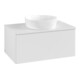 V&B Waschtischunterschrank mit Frontstruktur Antao 80x36x50cm, WBP-farbe Lac, glo wh. Lac-1