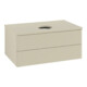 V&B Waschtischunterschrank mit Frontstruktur Antao 80x36x50cm, WBP-farbe Lac, si Gr m Lac-1